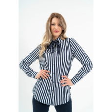 BUDMIL Blúz masni dísszel Női S s.kék-fehér 20770076-003252-0299