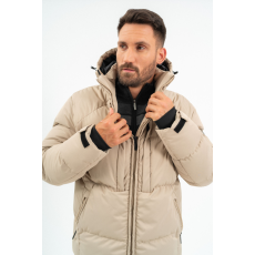 BUDMIL férfi téli kabát, ARIBALDO25, Bézs, L