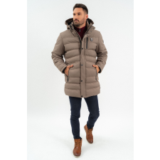BUDMIL férfi téli kabát, KOLMAN25, Barna, 2XL férfi kabát, dzseki