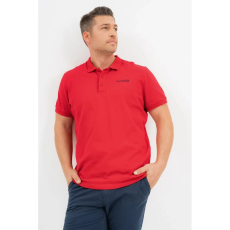 BUDMIL Galléros piké póló Férfi XXXL piros