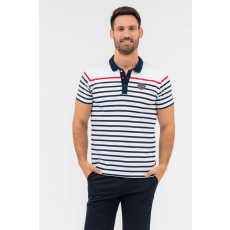 BUDMIL Galléros póló Férfi XXXL fehér-s.kék 20730252-001241-0799