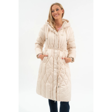 BUDMIL Hosszú téli kabát Női XXL bézs 20030559-001252-0699 női dzseki, kabát