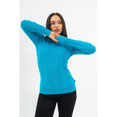 BUDMIL Környakú kötött pulóver Női M türkiz 20050820-002252-0399