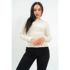 BUDMIL Kötött pulóver Női M törtfehér 20050825-001252-0399