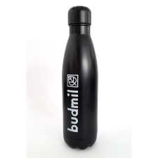 BUDMIL Kulacs Unisex 500ml Rozsdamentes acél/Fekete kulacs, kulacstartó