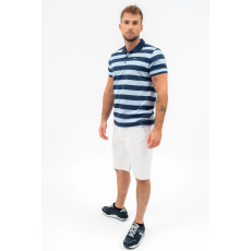 BUDMIL Modern fit galléros póló Férfi L s.kék-v.kék 20730268-001251-0499