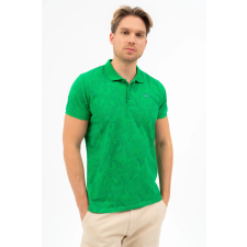 BUDMIL Modern fit galléros póló Férfi XXL zöld 20730269-001251-0699 férfi póló