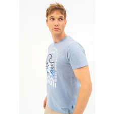 BUDMIL modern fit póló Férfi S kék melanzs 20300445-001251-0299 férfi póló