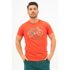 BUDMIL modern fit póló Férfi S narancs melír 20300445-002251-0299 férfi póló