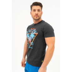 BUDMIL modern fit póló Férfi S szürke melanzs 20300445-004251-0299