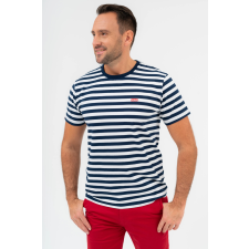 BUDMIL modern fit póló Férfi XXXL s.kék-fehér férfi póló