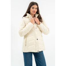 BUDMIL női téli kabát, CELINA25, Bézs, 3XL