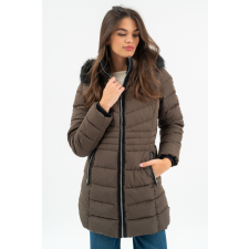 BUDMIL női téli kabát, HANNA25, Barna, XS női dzseki, kabát