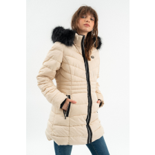 BUDMIL női téli kabát, HANNA25, Bézs, L női dzseki, kabát