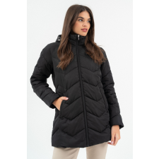 BUDMIL női téli kabát, HEATHER25, Fekete, 2XL női dzseki, kabát