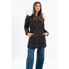 BUDMIL női téli kabát, ISABELLA25, Fekete, XL