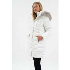 BUDMIL női téli kabát, JANICE25, Fehér, S női dzseki, kabát