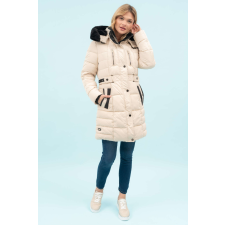 BUDMIL , Női Téli kabát, WELLY, Bézs, XS női dzseki, kabát