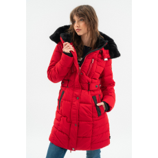 BUDMIL női téli kabát, WELLY, Piros, L