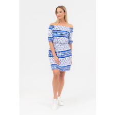 BUDMIL Nyári Ruha Női S fehér-kék női ruha