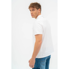 BUDMIL regular fit galléros póló Férfi L fehér 20730261-001251-0499