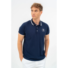 BUDMIL regular fit galléros póló Férfi L s.kék 20730262-002251-0499