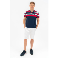 BUDMIL regular fit galléros póló Férfi L s.kék-fehér 20730266-001251-0499 férfi póló