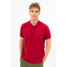BUDMIL regular fit galléros póló Férfi M piros 20730270-003251-0399 férfi póló