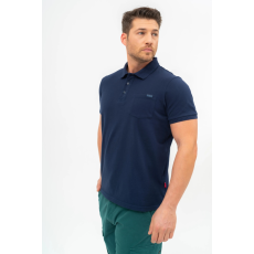 BUDMIL regular fit galléros póló Férfi M s.kék 20730261-004251-0399