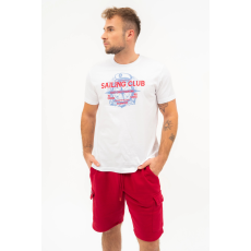 BUDMIL regular fit póló Férfi L fehér 20300446-002251-0499