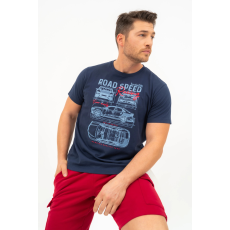 BUDMIL regular fit póló Férfi M s.kék 20300446-012251-0399