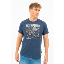 BUDMIL regular fit póló Férfi XL s.kék-melír 20300447-003251-0599 férfi póló
