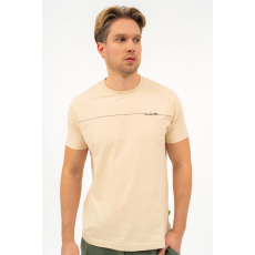 BUDMIL regular fit póló Férfi XXL bézs 20300446-004251-0699