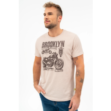 BUDMIL regular fit póló Férfi XXXXL bézs melanzs 20300447-002251-0899 férfi póló