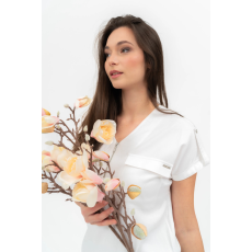 BUDMIL Rövid ujjú blúz Női M fehér 20770074-001251-0399