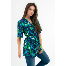 BUDMIL Rövid ujjú blúz Női M kék-zöld 20770075-002251-0399