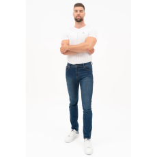 BUDMIL Szűkített farmernadrág Férfi 34/34 szürkés kék 20480111-001242-3434