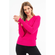 BUDMIL V-nyakú kötött pulóver Női L pink 20050819-004252-0499 női pulóver, kardigán