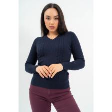 BUDMIL V-nyakú kötött pulóver Női M s.kék 20050819-007252-0399 női pulóver, kardigán