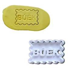 BÚÉK feliratos keksz kiszúró sütés és főzés