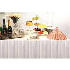 Büfészoknya, Linclass - fehér / 72 cm x 4 m party kellék