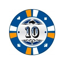 Buffalo Kerámia póker zseton 10 kártyajáték