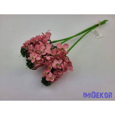  Bugás apró virágos köteg 38cm - Korall dekorációs kellék