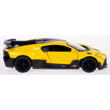  Bugatti Divo fém modell 1:34 Kinsmart, sárga, 12 cm makett