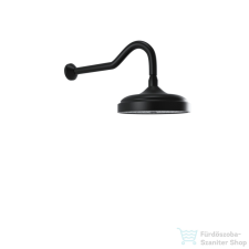 Bugnatese 20 cm-es fejzuhany 33 cm-es zuhanykarral,Matt fekete 89116NE csaptelep