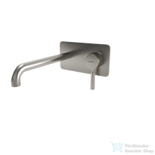 Bugnatese KOBUK Fal alatti mosdócsaptelep 22 cm kifolyóval szálcsiszolt nikkel színben 2247NS csaptelep