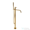 Bugnatese KOBUK szabadon álló kádtöltő csaptelep kézizuhannyal,alaptesttel,arany 2260DO