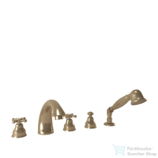 Bugnatese LADY 5 üléses kádtöltő csaptelep zuhanyszettel,Bronz 980BR csaptelep