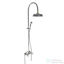 Bugnatese Lady zuhanyrendszer 20 cm-es esőztetővel,zuhanyszettel,Króm/arany 947CCRDO csaptelep