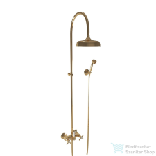 Bugnatese Lady zuhanyrendszer 20 cm-es esőztetővel,zuhanyszettel,Sárgaréz 903CON csaptelep